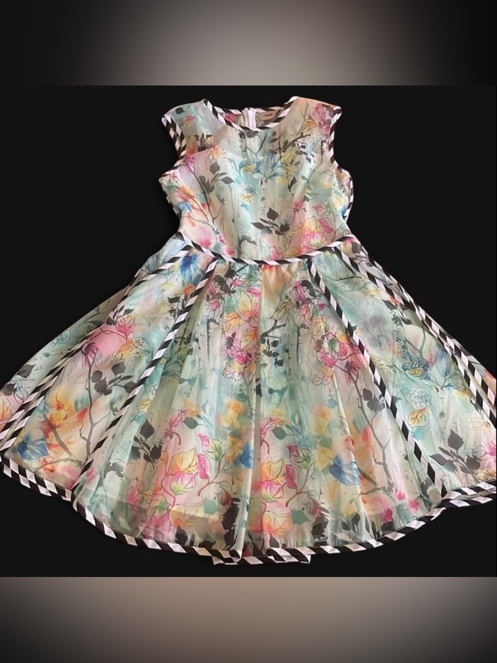 💐 Asos, Fun, Floral Sleeveless Party Dress Size 6